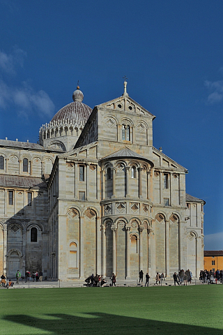 Baptisterium, Katedrála a Šikmá věž v Pisa (Toskánsko - Itálie)