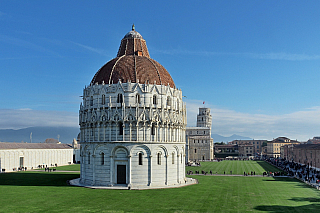 Baptisterium, Katedrála a Šikmá věž v Pisa (Toskánsko - Itálie)