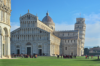 Baptisterium, Katedrála a Šikmá věž v Pisa (Toskánsko - Itálie)