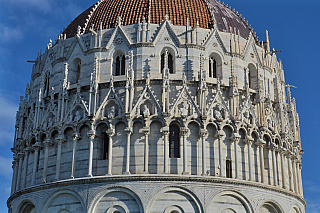 Baptisterium, Katedrála a Šikmá věž v Pisa (Toskánsko - Itálie)