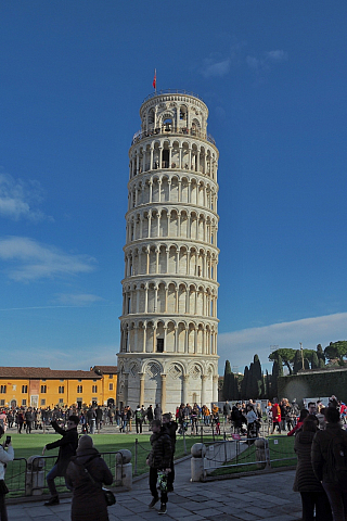 Baptisterium, Katedrála a Šikmá věž v Pisa (Toskánsko - Itálie)