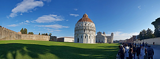 Baptisterium, Katedrála a Šikmá věž v Pisa (Toskánsko - Itálie)