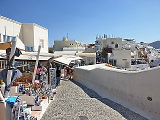 Oia na ostrově Santorini (Řecko)