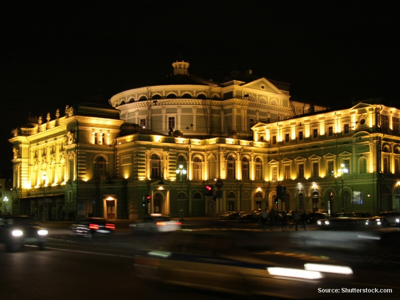 Mariinské divadlo v Petrohradu (Rusko)