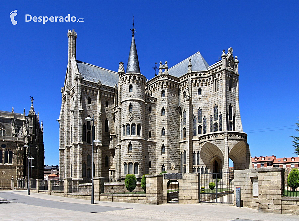 Biskupský palác ve španělském městě Astorga (León - Španělsko)