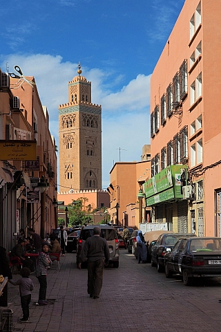 Koutoubia Mosque v Marrákeši (Maroko)