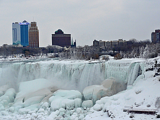 Zimní Niagarské vodopády – fotogalerie z roku 2014