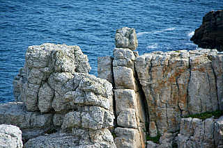 Pointe de Pen-Hir na poloostrově Crozon (Bretaň - Francie)