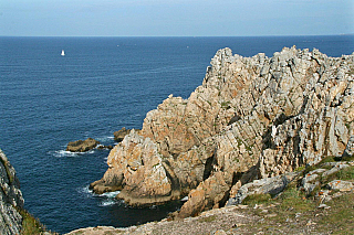 Pointe de Pen-Hir na poloostrově Crozon (Bretaň - Francie)
