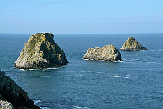 Pointe de Pen-Hir na poloostrově Crozon (Bretaň - Francie)