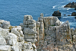 Pointe de Pen-Hir na poloostrově Crozon (Bretaň - Francie)
