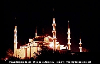 Modrá mešita v Istanbulu (Turecko)