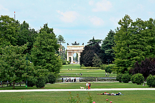 Hrad rodiny Sforzů v Miláně (Lombardie - Itálie)