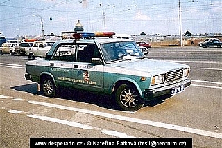 Policejní vozidlo v Petrohradu (Rusko)