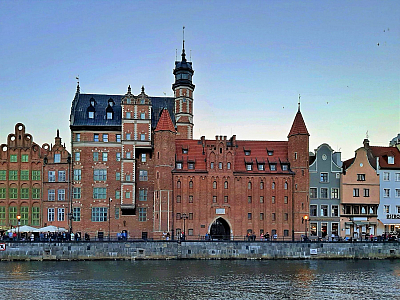 Nábřeží v Gdaňsku (Polsko)