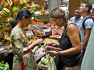 Centrální trh v Port Louis (Mauricius)