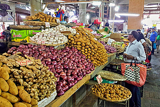 Centrální trh v Port Louis (Mauricius)