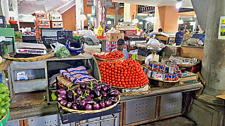Centrální trh v Port Louis (Mauricius)