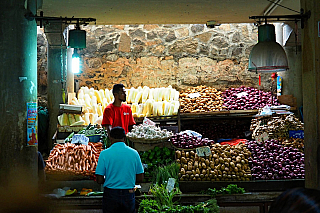 Centrální trh v Port Louis (Mauricius)