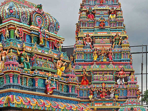 Hinduistický chrám v Port Louis (Mauricius)