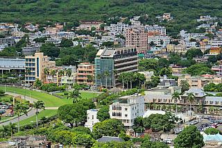 Výhled z citadely Fort Adelaide v Port Louis (Mauricius)