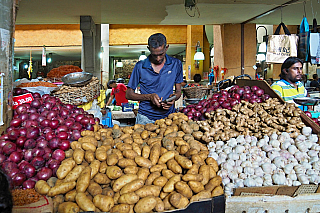 Centrální trh v Port Louis (Mauricius)