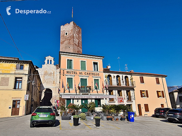 Castello degli Ezzelini v Bassano del Grappa (Veneto - Itálie)