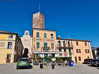 Castello degli Ezzelini v Bassano del Grappa (Veneto - Itálie)