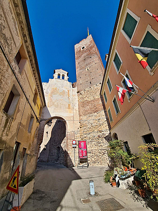 Castello degli Ezzelini v Bassano del Grappa (Veneto - Itálie)