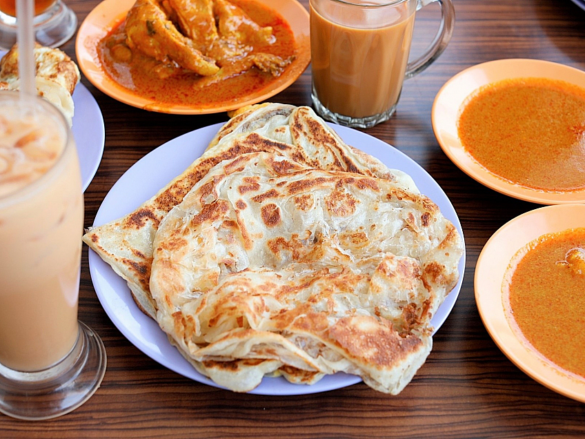 Nejoblíbenější jídla v Singapuru - Roti Prata