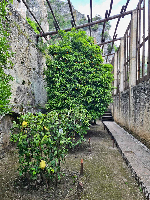 Limonaia del Castèl v Limone Sul Garda (Lombardie - Itálie)