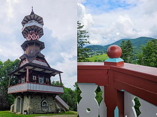 Jurkovičova rozhledna v Rožnově pod Radhoštěm (Česká republika)