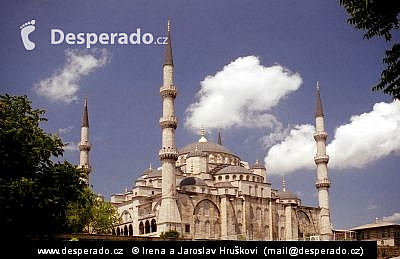 Modrá mešita v Istanbulu (Turecko)