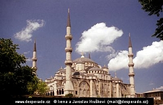 Modrá mešita v Istanbulu (Turecko)