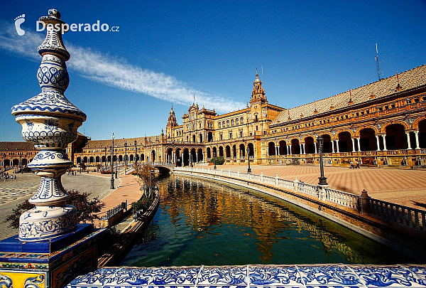Plaza de España v Seville (Andalusie - Španělsko)