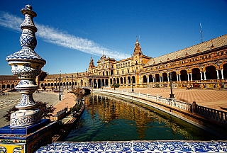 Plaza de España v Seville (Andalusie - Španělsko)