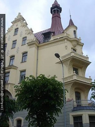 Riga - secesní budovy (Lotyšsko) 