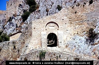 Pevnost Akrokorinth na Korinthu (Řecko)