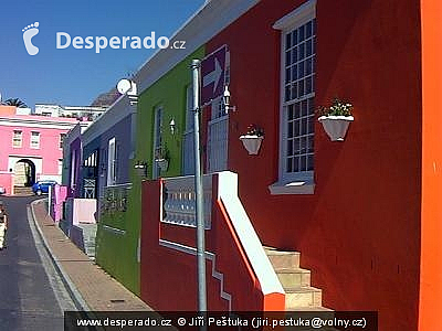 Cape Town - muslimská čtvrť Bo-Kaap (Jihoafrická republika)