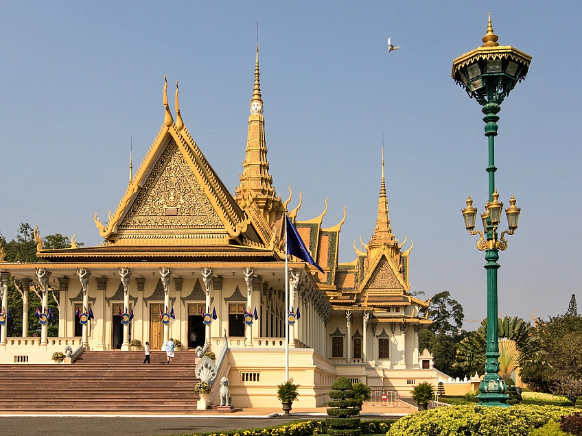 Královský palác v Phnom Penh (Kambodža)