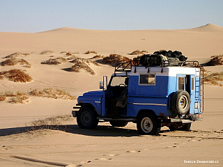 Video jízda písečnou pouští v Egyptě