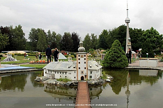 Zmenšený svět v parku Minimundus v Klagenfurtu (Rakousko)