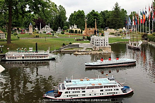 Zmenšený svět v parku Minimundus v Klagenfurtu (Rakousko)