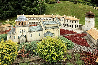Zmenšený svět v parku Minimundus v Klagenfurtu (Rakousko)