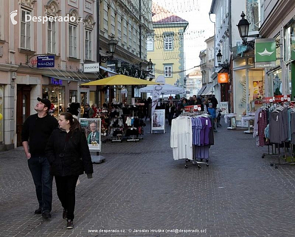 Zimní Klagenfurt (Rakousko)