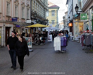 Zimní Klagenfurt (Rakousko)