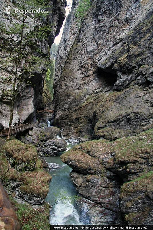 Soutěska Lichtensteinklamm (Rakousko)