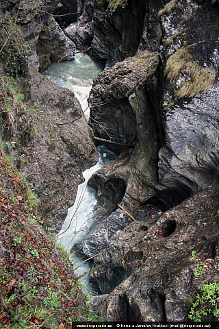 Soutěska Lichtensteinklamm (Rakousko)